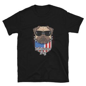 American Pug Short-Sleeve Unisex T-Shirt
